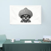 Hund mit Originalfarbe Banner (Messeveranstaltung)