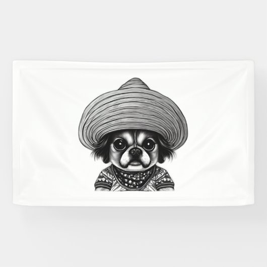 Hund mit Originalfarbe Banner (Horizontal)