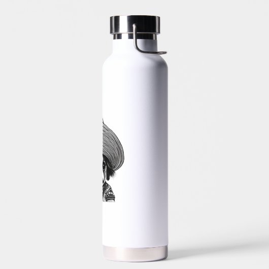Hund mit Originalfarbe Trinkflasche (Links)