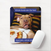 Hund mit Pizza Mousepad (Mit Mouse)