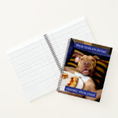 Hund mit Pizza Notizblock (Innenseite)