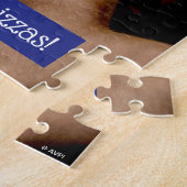 Hund mit Pizza Puzzle (Seite)