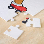 Hund mit Roller-Skaten Puzzle (Seite)