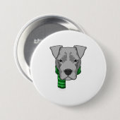 Hund mit Scarf Button (Vorne & Hinten)