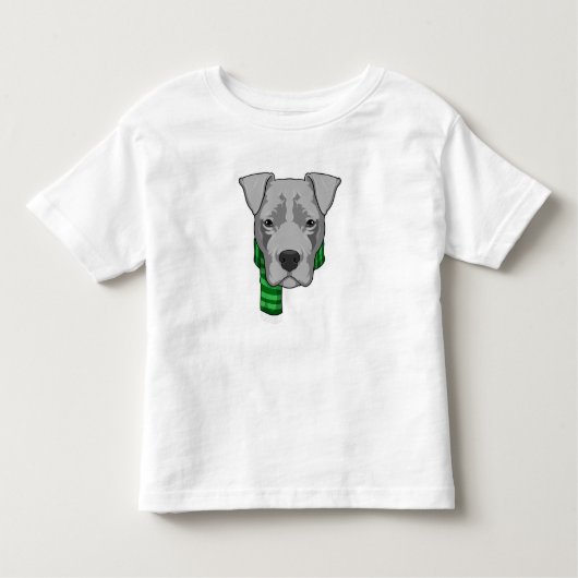 Hund mit Scarf Kleinkind T-shirt (Vorderseite)