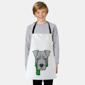 Hund mit Scarf Schürze (Getragen)