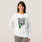 Hund mit Scarf T-Shirt (Vorne ganz)