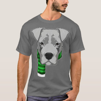 Hund mit Scarf T-Shirt
