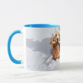 Hund mit Schnee Tasse (Links)
