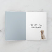 Hund mit schwarzer Graduierungskappe Karte (Innenseite)