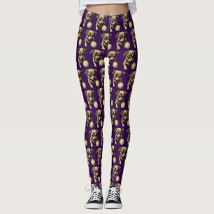 Hund mit seinem Ball Süße Tier Lover Design Leggings