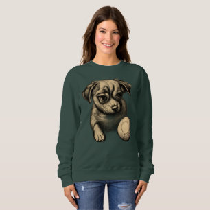 Hund mit seinem Ball Süße Tier Lover Design Sweatshirt