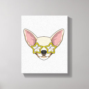 Hund mit Sonnenbrille Leinwanddruck