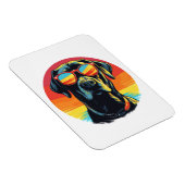 Hund mit Sonnenbrille Magnet (Rechte Seite)