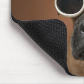 Hund mit Sonnenbrille Mousepad (Ecke)