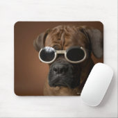 Hund mit Sonnenbrille Mousepad (Mit Mouse)