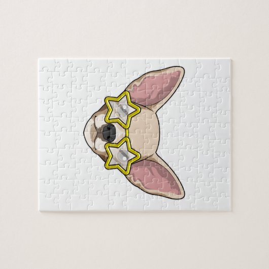 Hund mit Sonnenbrille Puzzle (Horizontal)