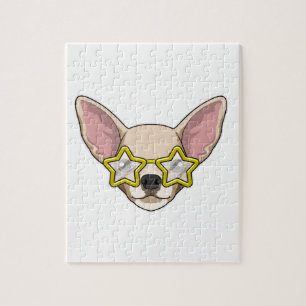 Hund mit Sonnenbrille Puzzle