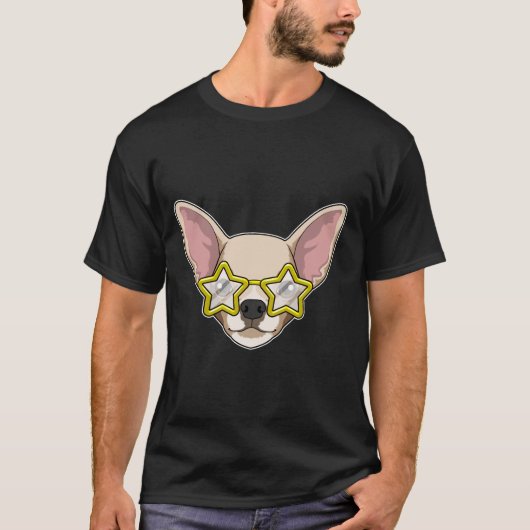 Hund mit Sonnenbrille T-Shirt (Vorderseite)