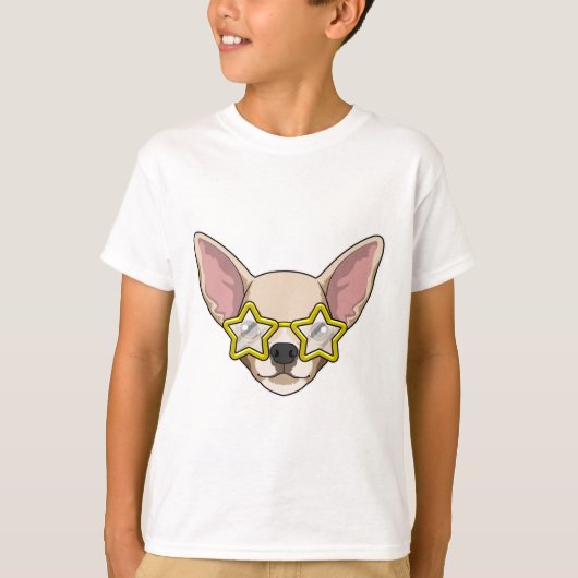 Hund mit Sonnenbrille T-Shirt (Vorderseite)
