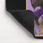 Hund mit Sungles Bulldog Bussin Mousepad (Ecke)