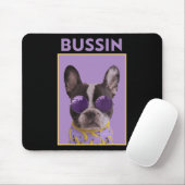 Hund mit Sungles Bulldog Bussin Mousepad (Mit Mouse)