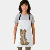 Hund mit Süßigkeiten Lollipop Schürze (Insitu)