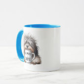 Hund mit Tasse Kaffee (Vorderseite Links)