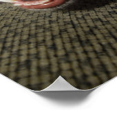 Hund mit Tennisball Poster (Ecke)