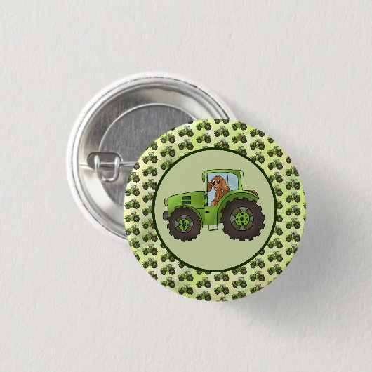 Hund mit Trecker Button (Vorne & Hinten)