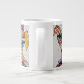 Hund mit vielen Farben Jumbo-Tasse (Rückseite)