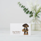 Hund mit visitenkarte (Stehend Vorderseite)