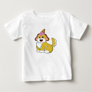 Hund mit Waffeleis Baby T-shirt