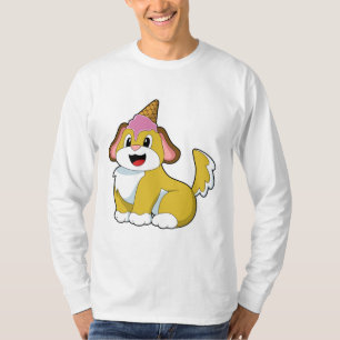 Hund mit Waffeleis T-Shirt