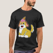 Hund mit Waffeleis T-Shirt (Vorderseite)