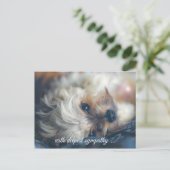 Hund Mitgefühl Postkarte (Stehend Vorderseite)