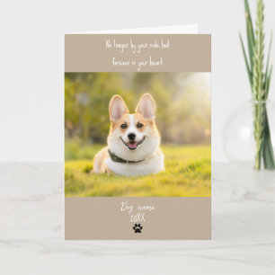 Hund-Mitleidskarte zum Verlust Gedenken mit Foto Karte