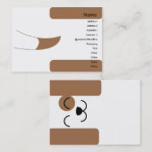 Hund - mollig visitenkarte (Vorne/Hinten)