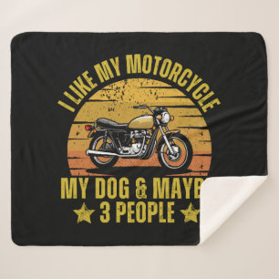 Hund Motorrad Sherpadecke
