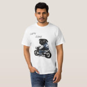 Hund-Motorrad-Shirt-Design T-Shirt (Vorne ganz)