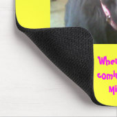 Hund Mousepad "vermisst Sie " (Ecke)