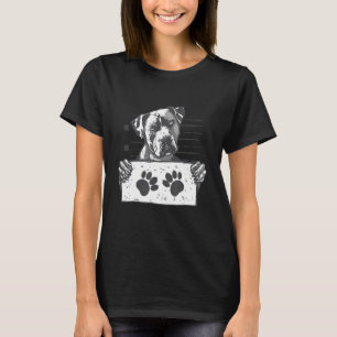 Hund Mugshot Gefängnis T-Shirt
