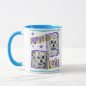 HUND: Multi-Poo Welpen-Liebe Tasse (Links)