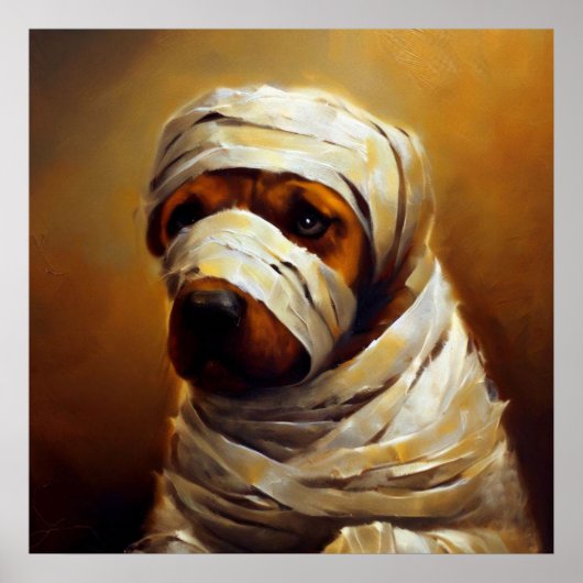 Hund Mummy Poster (Vorne)