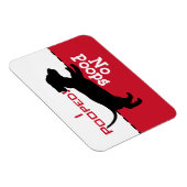 Hund muss Dackel Kack Magnet gehen, Dackel (Rechte Seite)