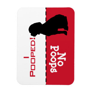 Hund muss gehen Potty kacken Magneten, Magnet