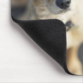 Hund nach oben, nah-up mousepad (Ecke)