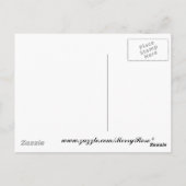 Hund nach oben postkarte (Rückseite)