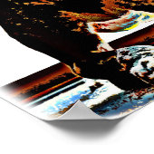 Hund nach unten poster (Ecke)