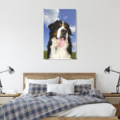 Hund, nah leinwanddruck (Insitu (Schlafzimmer))